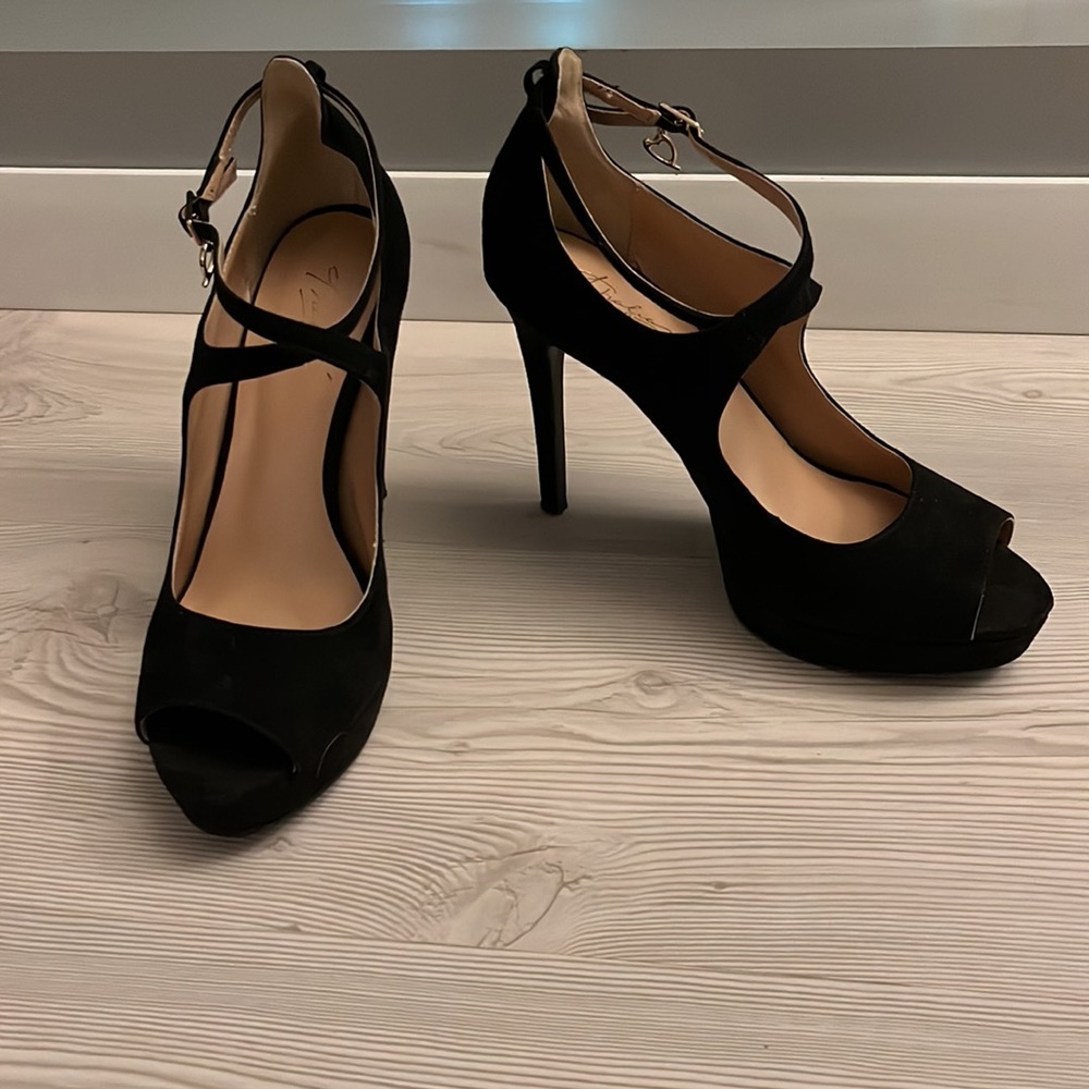 Open toe high heels